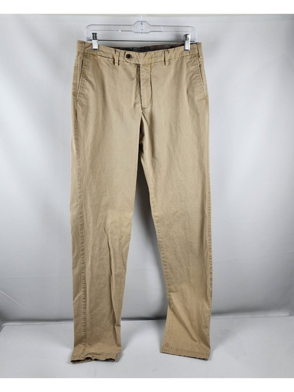 Suitsupply Pants Mens 32x26 Beige Chino Straight Leg Pants
